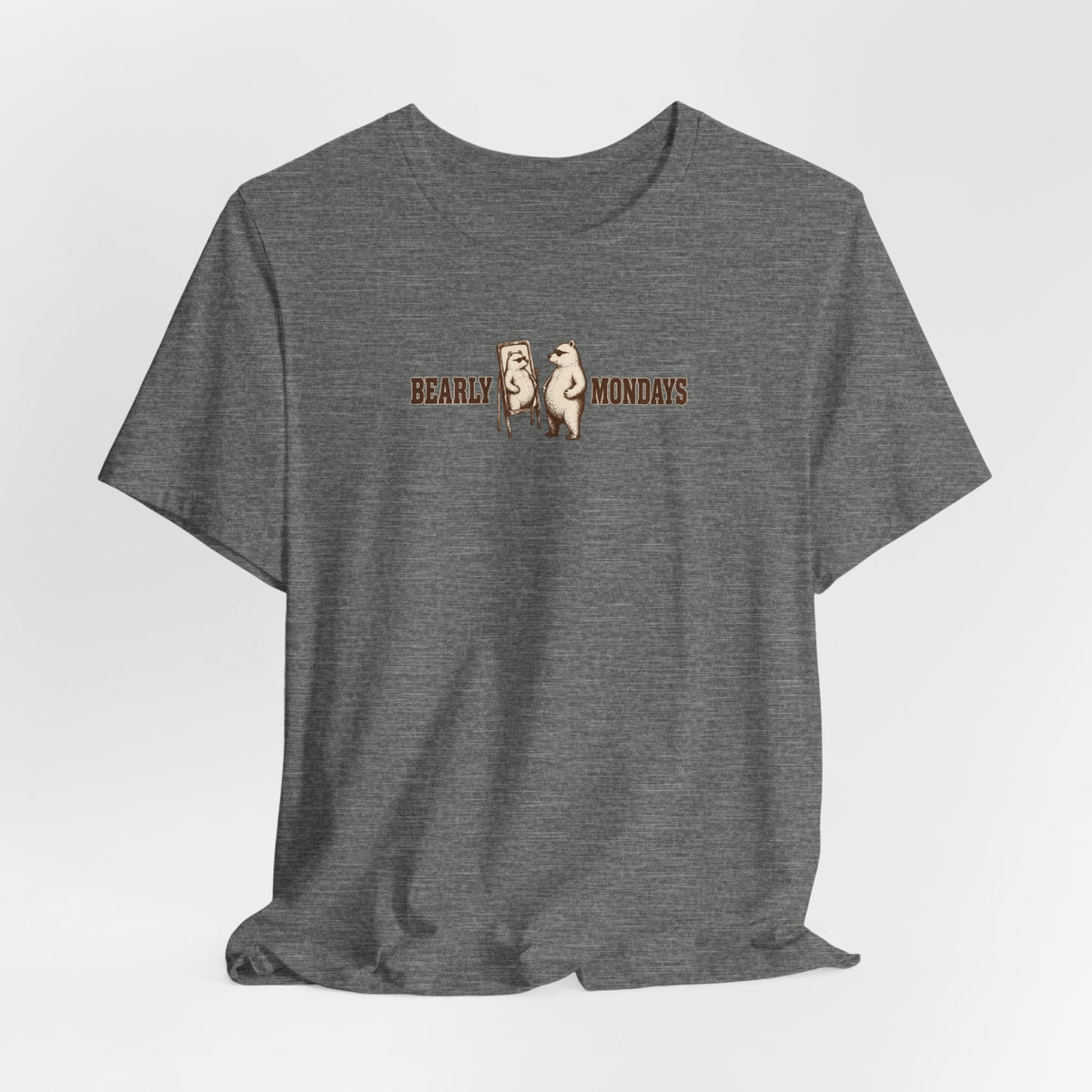 Bearly Mondays Bear in Mirror Tee