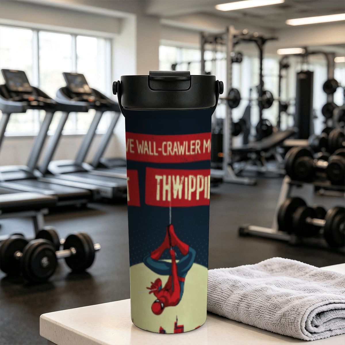 20oz Tea Infuser Tumbler Black Red and White Bold Motivational T Shirt (2)