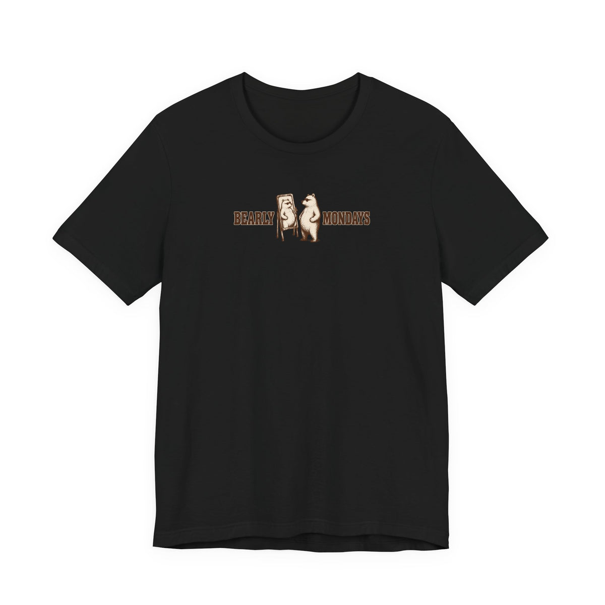 Bearly Mondays Bear in Mirror Tee