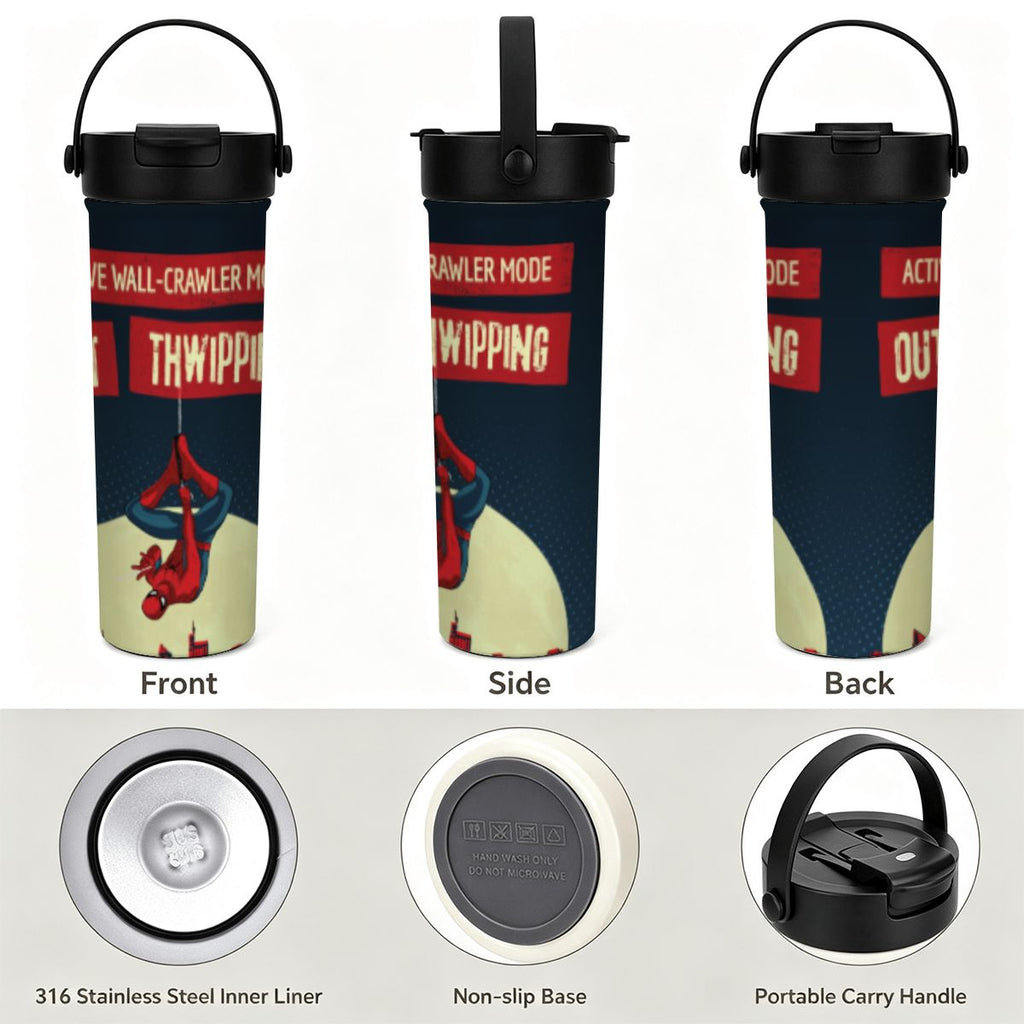 20oz Tea Infuser Tumbler Black Red and White Bold Motivational T Shirt (2)